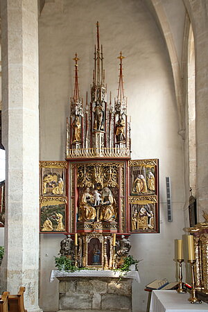 Schönbach, Pfarrkirche Mariae Lichtmess, rechter Flügelaltar, donauländisch, um 1520